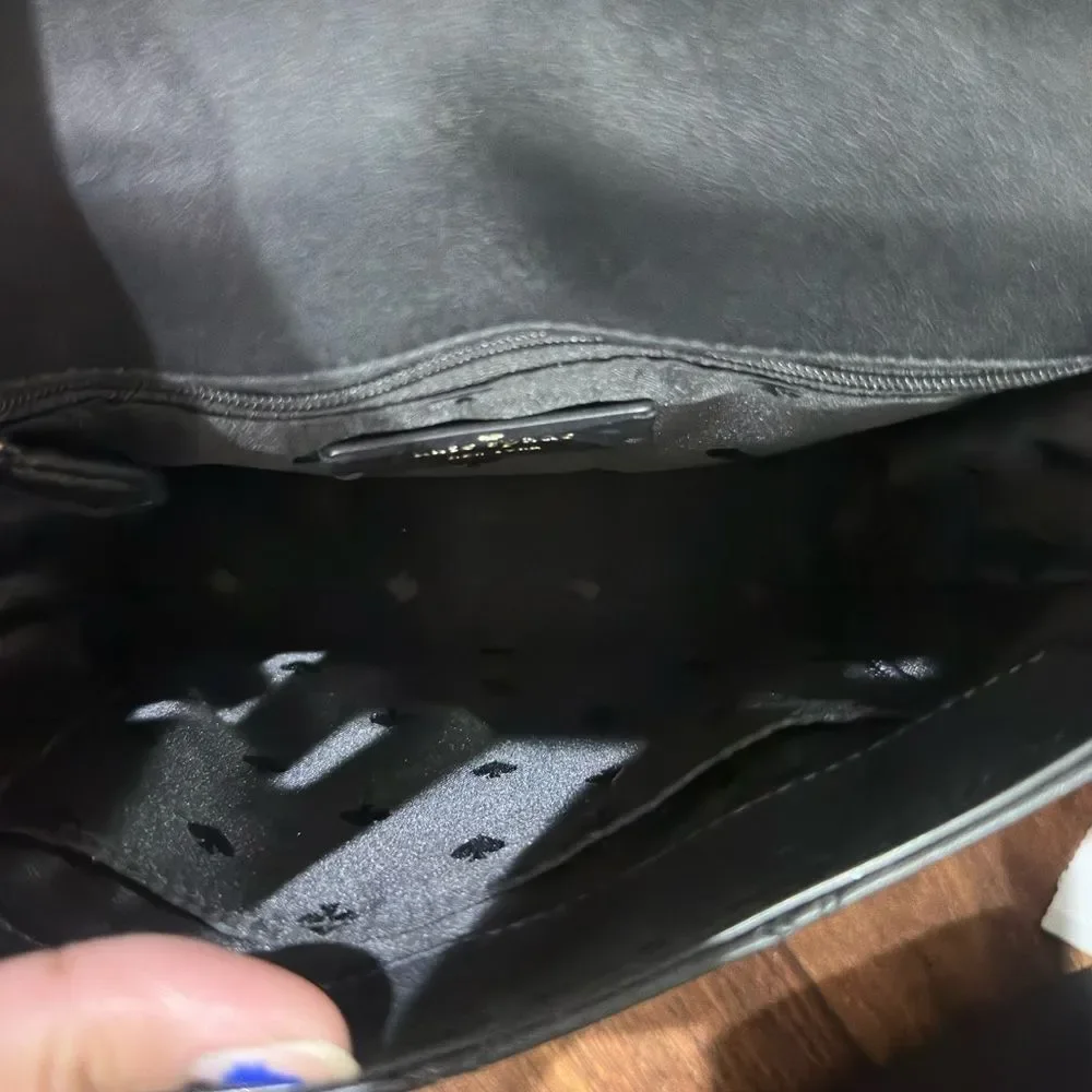 Kate Spade Natalia Top Handle Satchel|Black quilted